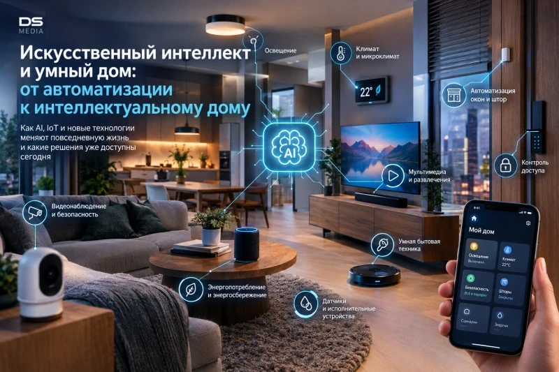 Умный дом и искусственный интеллект: от автоматизации к интеллектуальному дому